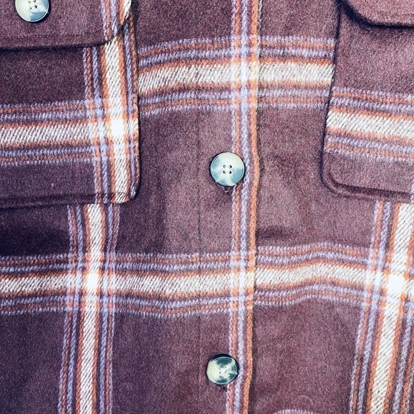 ⭐️FOREVER 21 Plaid Flannel Shacket Shirt Jacket - Picture 7 of 7